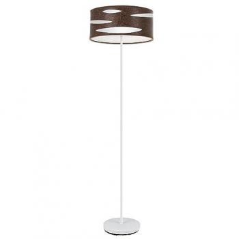 Lámpara de pie estilo Odra en metal blanco y óxido