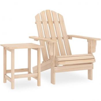 Sedia Adirondack con Tavolino in Legno