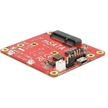 Delock Konverter Raspberry Pi USB Micro-B Buchse zu mSATA 6 Gb/s mit USB Pfostenstecker