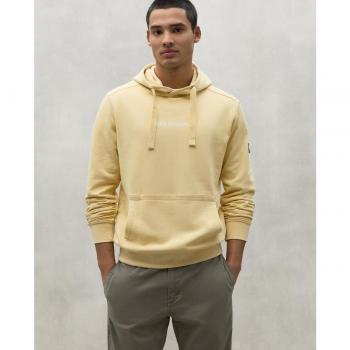 Sudadera ECOALF Barca amarilla con capucha y bolsillo canguro