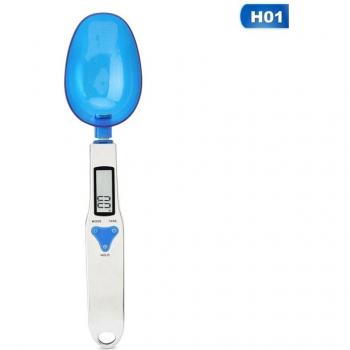 LCD Display Digital Spoon Scale, 0.1g Accuracy, Mini Kitchen Scale with 3 Weighing Spoons