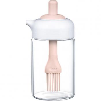 Seasoning Sauce Glass Bottle with Brush