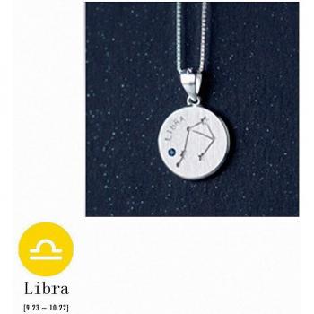 INZATT 925 Silber Kasten Kette mit Rundanhänger