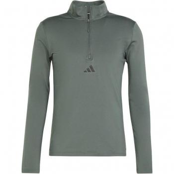 Sudadera de fitness Adidas Essentials Wo Quarter Zip Hombre Gris