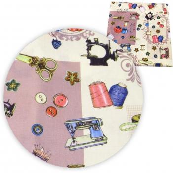 Étoffe Patchwork Coton Ploster Bonbon 50×145 CM, Code 1Yc7436