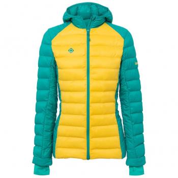Izas Damen Mount-loft Padded ESTIBA Regenhosen, Gelb/AquaBlau, M