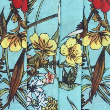 Antique Blue Bed Sheet Fabric
