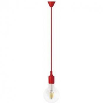 Sospensione Onlex Silicone Rossa per E27
