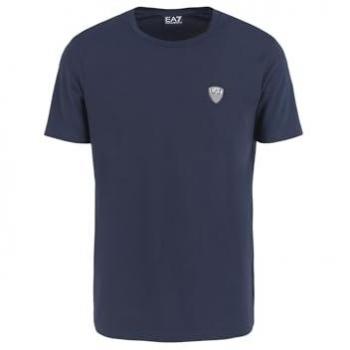 Emporio Armani EA7 Camiseta Shield Casual Viscosa Azul Marino