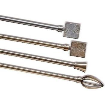 AD TREND-STAR Asta per Tende in Ferro Completa con 3 Modelli