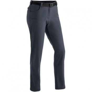 Maier Sports Warme wasserabweisende Damen Softshell Winter Outdoorhose. Farbe: Grau / Größe: 22