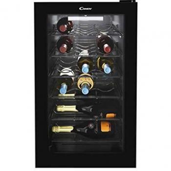 Freestanding Black Wine Cooler (21 Bottles, 40 cm Wide)