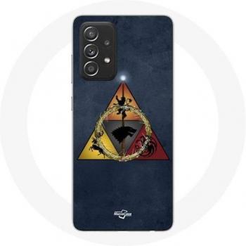 Protector para Samsung Galaxy A33 5G Juego de Tronos Temporada 8 Emblema Triángulo Baratheon Lannister Stark y Targaryen