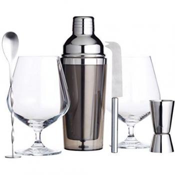 KitchenCraft BarCraft Premium Gin Gift Set with Glasses and Accessories