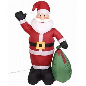 Decoración Festiva Papá Noel con 6 LEDs 180 cm