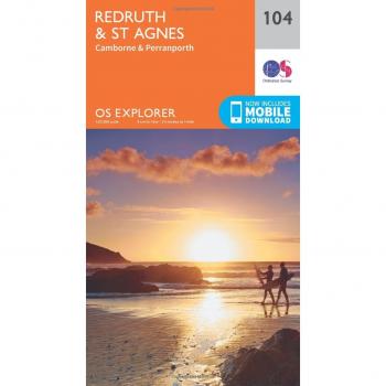 Ordnance Survey Map of Redruth & St Agnes