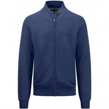 Fynch Hatton Men's Full Zip Sweater Night Size S