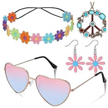 Set de déguisement hippie pour femmes