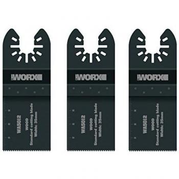 Worx Wa5012.3 – Kit 3 lames universelles pour bois 35 mm