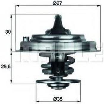 Thermostat MAHLE pour VW, AUDI, SKODA 078121113G, 078121113H