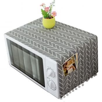 Eetkamer Accessoires Set: 30x90 cm Magnetronhoes met Tasselpatronen, Katoen, Universeel