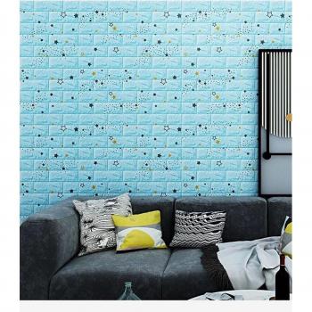Sticker mural en mousse brique auto-adhésif pour enfants