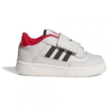 Adidas Rapid Court CF Kids: Colores Gris, Negro y Rojo
