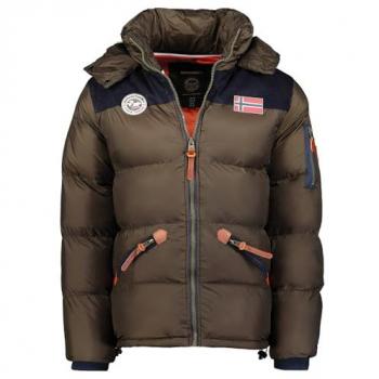 Geographical Norway Herren Parka Celian 2XL Khaki Winterjacke mit Kapuze