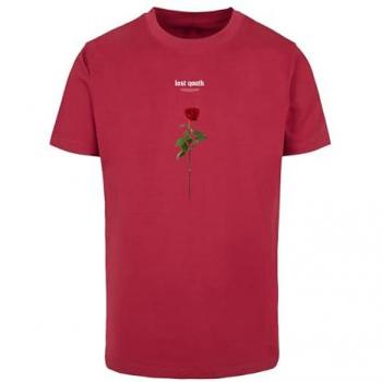 MisterTee Casual Kurzarmshirt mit Rosenmotiv