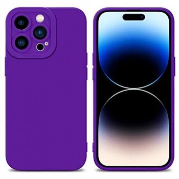Coque en Silicone Violet Foncé pour Apple iPhone 14 PRO MAX