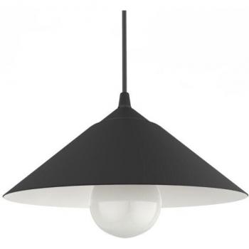 Chapeau 1XE27 Max 42W Sospensione Metalica Nero Opaco