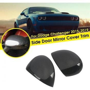 CubreEspejo Negro Carbonado Challenger