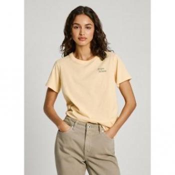 Pepe Jeans Effie Camicia a Maniche Corte Giallo/Verde XL
