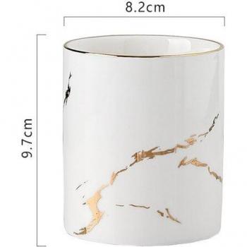 Support & tasse de bain en céramique nordique