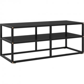 Soporte de TV Vidaxl 100x40x40 cm – acabado en negro y vidrio