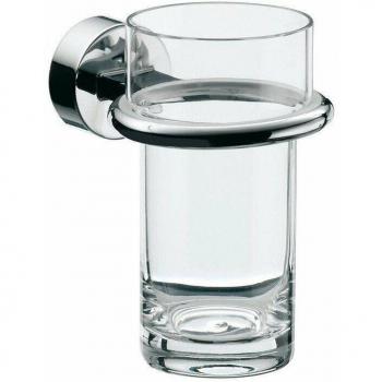 Portavasos de Baño Emco Rondo 2, Cristal y Cromado