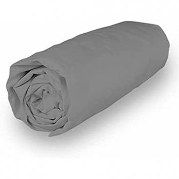 Percale Soleil d’Ocre 90×190 cm – Drap Housse Gris Hypo‑allergène