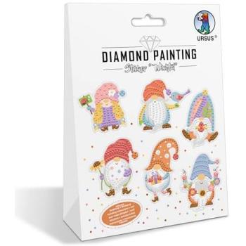 Wichtel-Malvorlage: Ursus Diamond Sticker – 6 Teile