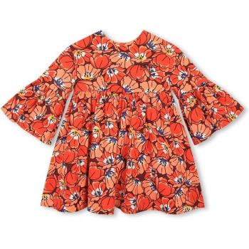 Robe Kenzo KIDS FILLE 14A Rouge imprimée