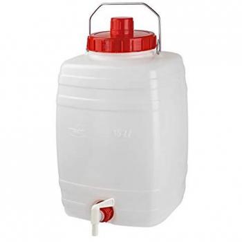 Fusto Quadrato Alimentare 10 Litri con Rubinetto e Maniglia
