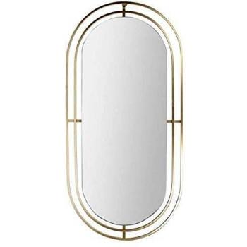Miroir art déco en métal 90 cm
