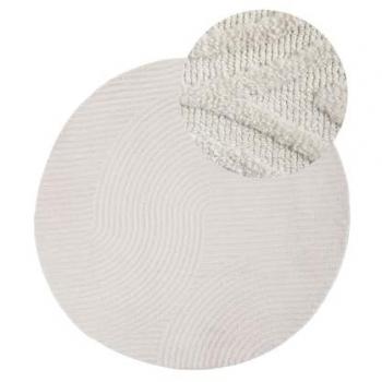 Zeitloser Teppich Holly Zen 3 Rund 12 mm