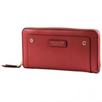 The Bridge Cecilia 19 cm Wallet in Red Leather