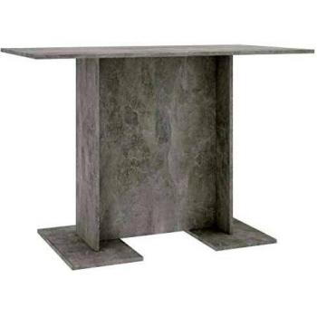 Tavolo da Pranzo in Legno Multistrato Grigio Cemento 110x60x75 cm