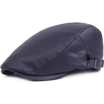 HT1360 PU Leather Cabbie Driver Hat