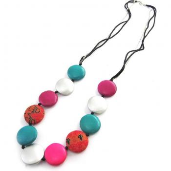 Turquoise Pink Kilimanjaro Necklace