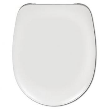 Hamberger – Haro Deltano Hausmarke Premium – Universal WC‑Sitz, Weiß, Edelstahlscharnier