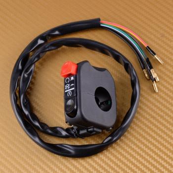 Motorcycle ATV 7/8 Handlebar Start Stop Kill Switch Right Side Button