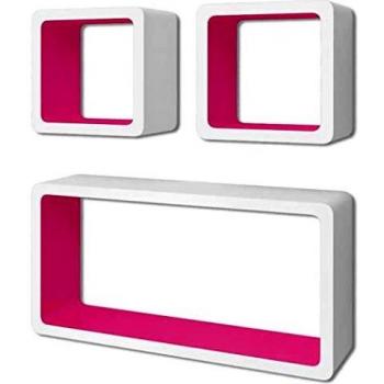 Cubos de Almacenaje Blanco y Rosa