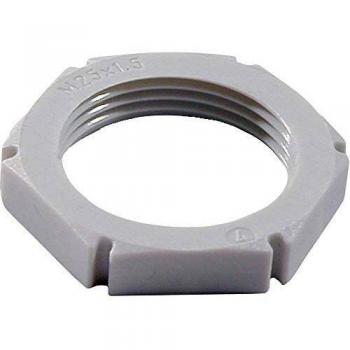 Wiska M63 Black Polyamide Locknut RAL 9005